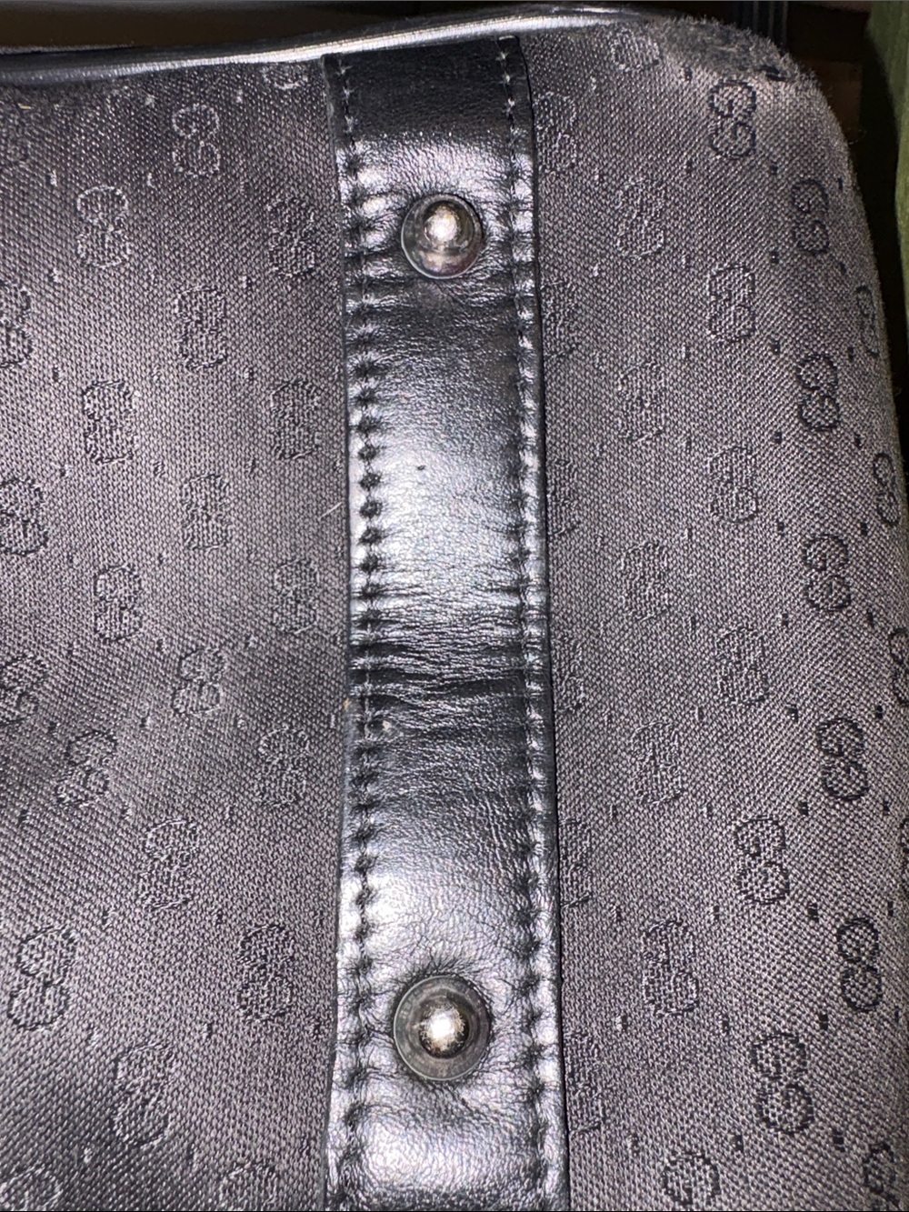 Gucci Black Monogram Canvas vintage purse - Picture 7 of 10